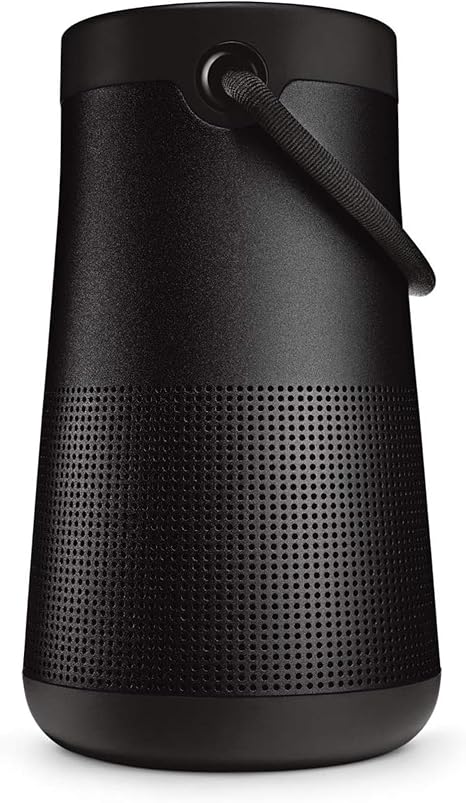 Bose SoundLink Revolve+ (Series II) Bluetooth Speaker, Portable Speaker with Microphone, Wireless Water Resistant Travel Speaker with 360 Degree Sound, Long Lasting Battery and Handle, Black